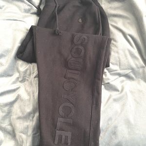 Exclusive SoulCycle x Champion Black Cuffed Joggers